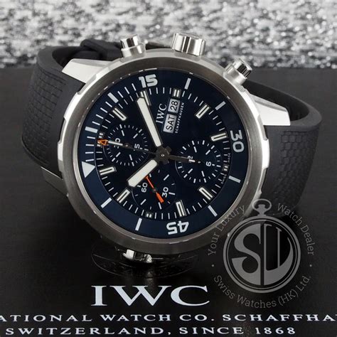 iwc aquatimer chronograph cousteau|jacques cousteau dive watch.